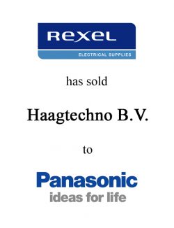 Rexel (France) has sold Haagtechno to Panasonic (Japan)